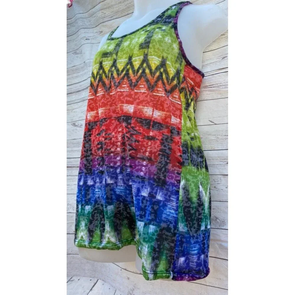 Delia's Racerback Tank Small Aztec Rainb - Picture 4 of 9